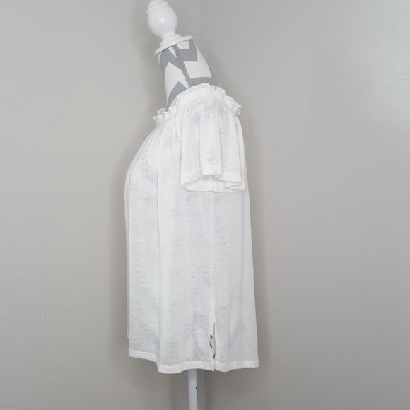Seven 7 Off White Short Sleeve Top - Picture 2 of 8